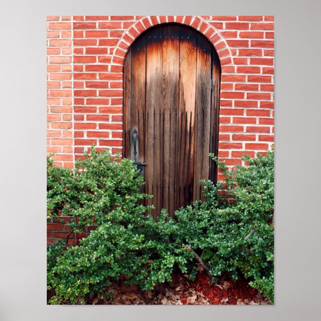 Old wooden door poster (Front)