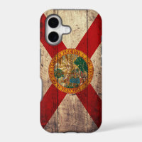 Old Wooden Florida Flag;