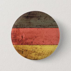 Old Wooden Germany Flag 6 Cm Round Badge