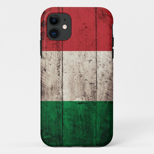 Old Wooden Italy Flag Case-Mate iPhone Case (Back)