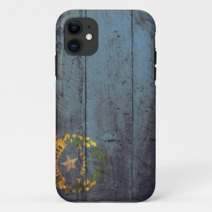 Old Wooden Nevada Flag; iPhone 11 Case