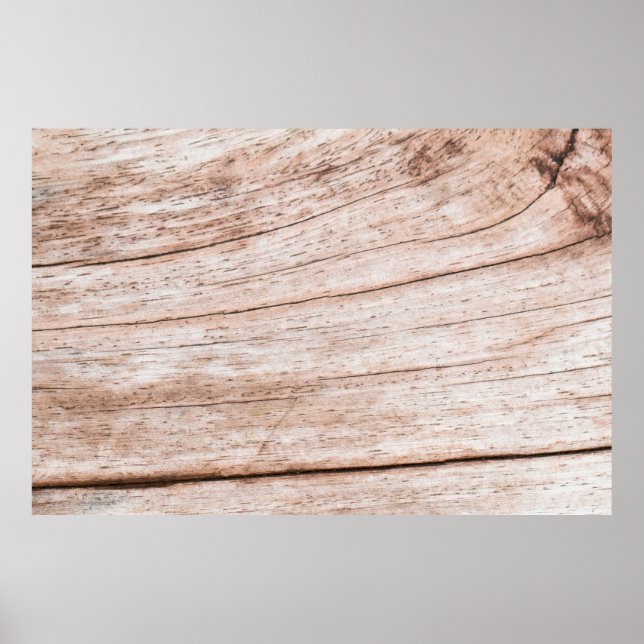 Old Wooden panel texture background,  vintage text Poster (Front)