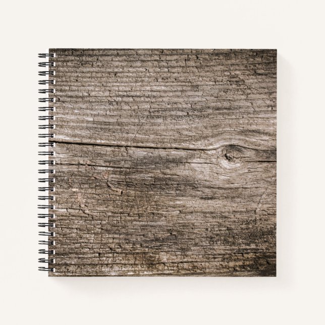 Old wooden planks notebook (Front)
