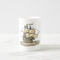 Old Wooden Sailing Ship