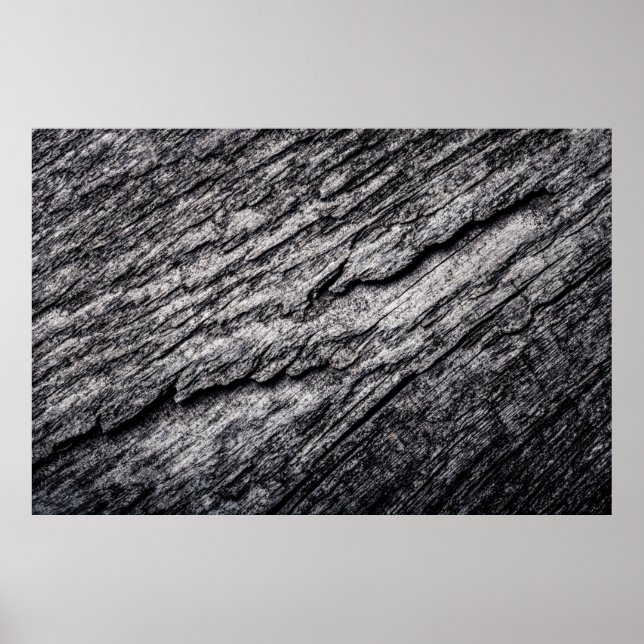 Old wooden surface textured background. Toned. hom Poster (Front)