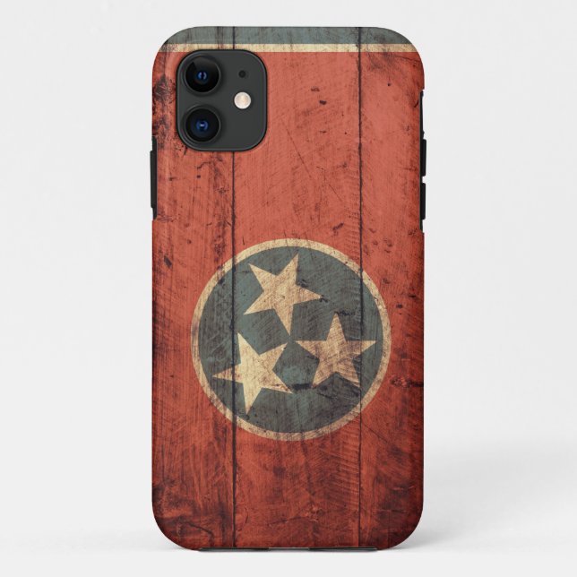 Old Wooden Tennessee Flag Case-Mate iPhone Case (Back)