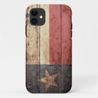 Old Wooden Texas Flag;