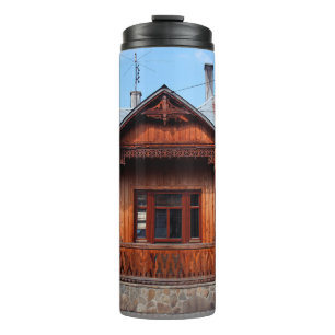 Old wooden traditional house accommodation, ancien thermal tumbler