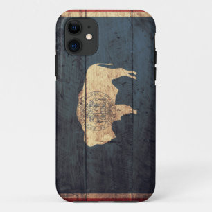 Old Wooden Wyoming Flag Case-Mate iPhone Case