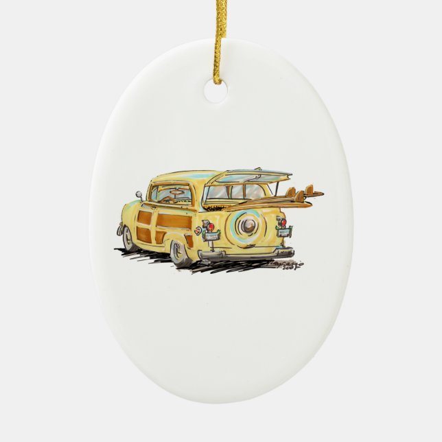 oLd WooDy Ceramic Tree Decoration (Front)