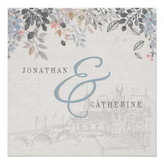 Old World Charm Print with names