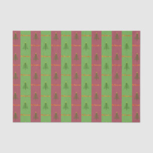 Old World Christmas Tree Pattern Evergreen Tissue Paper