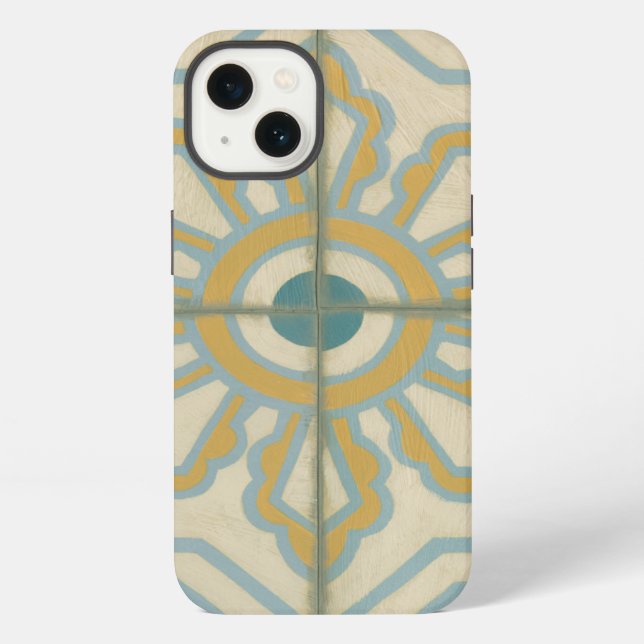 Old World Decorative Tile Pattern iPhone Case (Back)