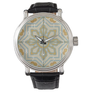 Old World Decorative Tile Pattern Watch