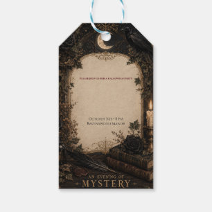 Old World Gothic Halloween Gift Tags