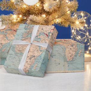 Old World Map (1876)  Wrapping Paper