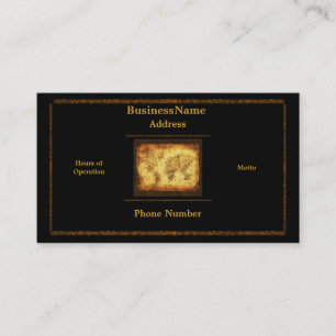 Old World Map Business Card