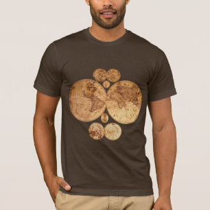 Old World Map Designer Gift T-Shirt