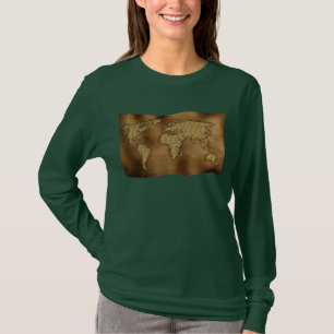 Old World Map Designer Gift T-Shirt
