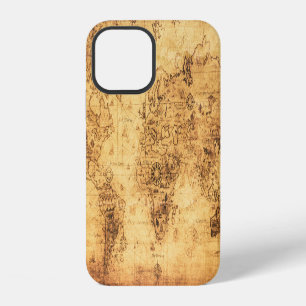 Old World Map: Stained Parchment Vintage iPhone 12 Case