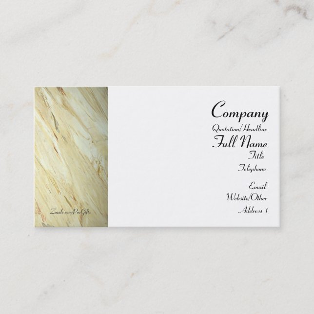Old World Marble Business Cards (Front)