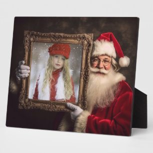 Old World Santa   Add-Your Photo   Luxe Christmas Plaque