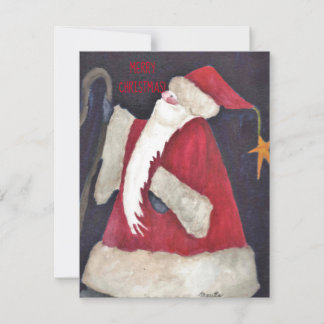 Old World Santa Holiday Card