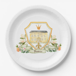 Old World Shakespeare Fairytale Paper Plate
