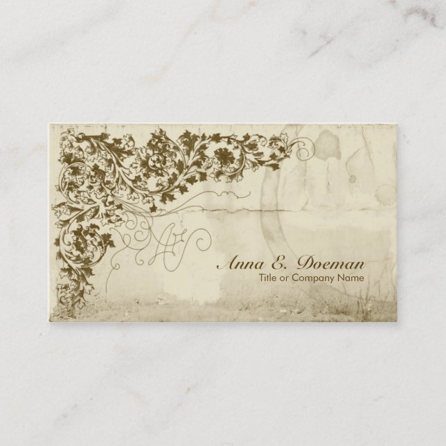 Old World Vines Business Card (Front)