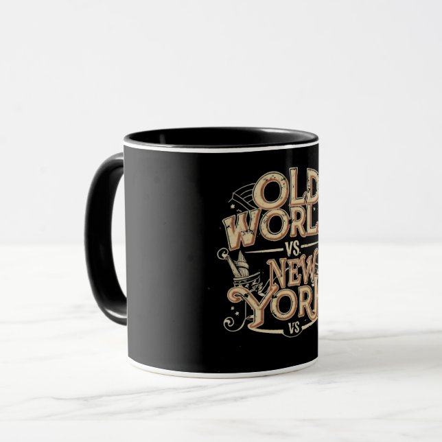 old world vs new york mug (Front Left)