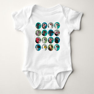 Old World Vultures Baby Bodysuit
