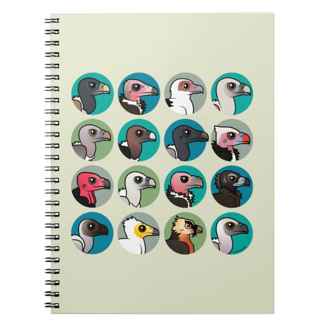 Old World Vultures Spiral Notebook (Front)