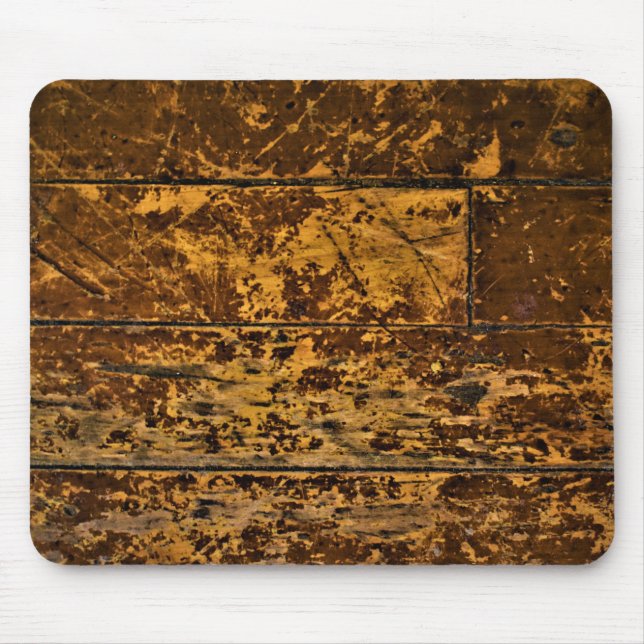 Old Worn Wood Panel Mouse Pad (Front)