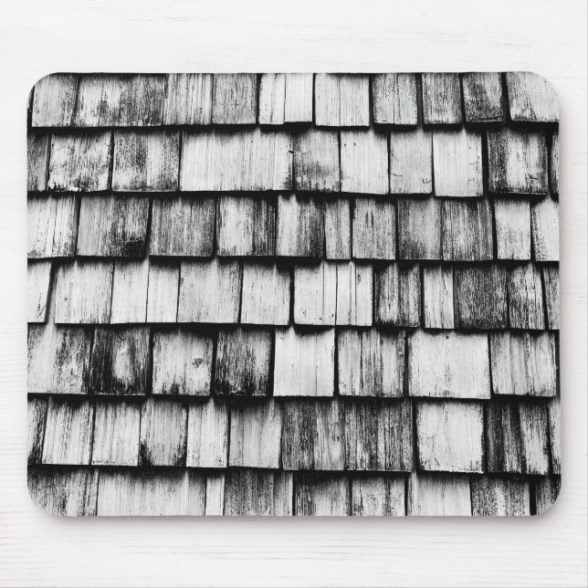 Old Worn Wooden Board Wall  Mouse Pad (Front)