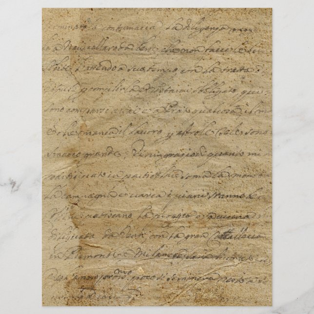 Old Writing Paper Scrapbook Ephemera (Front)