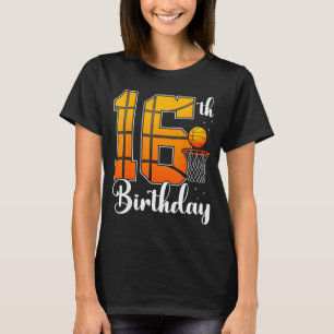 Old Years Player 16th Basketball 16 T-Shirt
