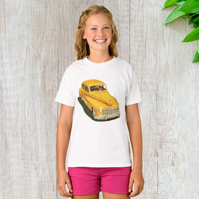 Old Yellow Car Girls T-Shirt (Creator Uploaded)