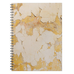 Old yellow stucco backgroundabstract, aged, antiqu notebook