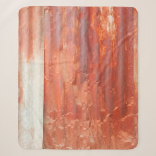 Old zinc background in vintage style. Rusted wall Sherpa Blanket