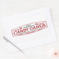 Olde Fashion candy canes Christmas company sticker