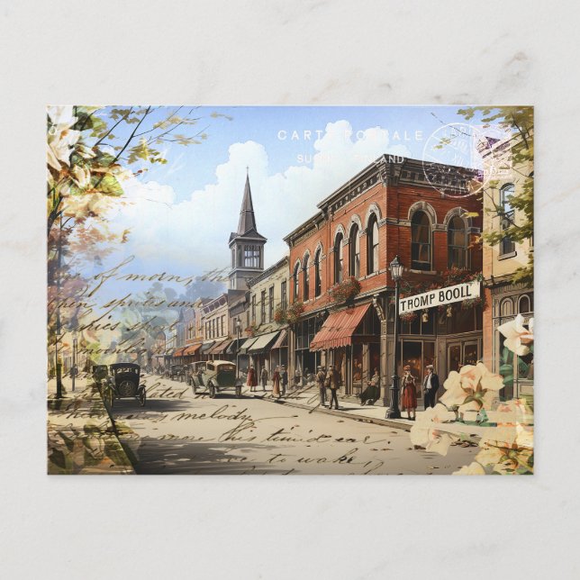 Olde Towne Memories Vintage Postcard (Front)