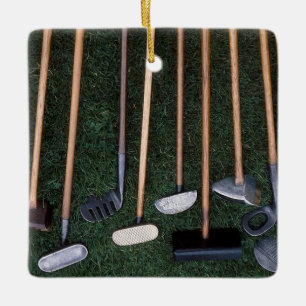 **OLDEN DAYS GOLF CLUBS** CERAMIC ORNAMENT