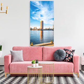 olden Nile Morning in Cairo Canvas Print