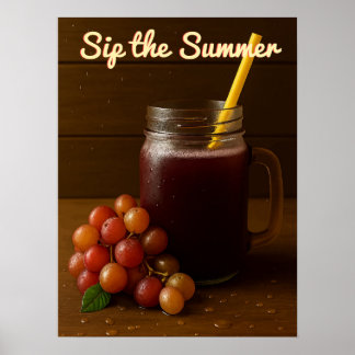 olden Red Grape Juice – “Sip the Summer Poster