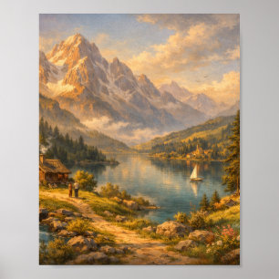 olden Serenity – Alpine Dreamscape Poster