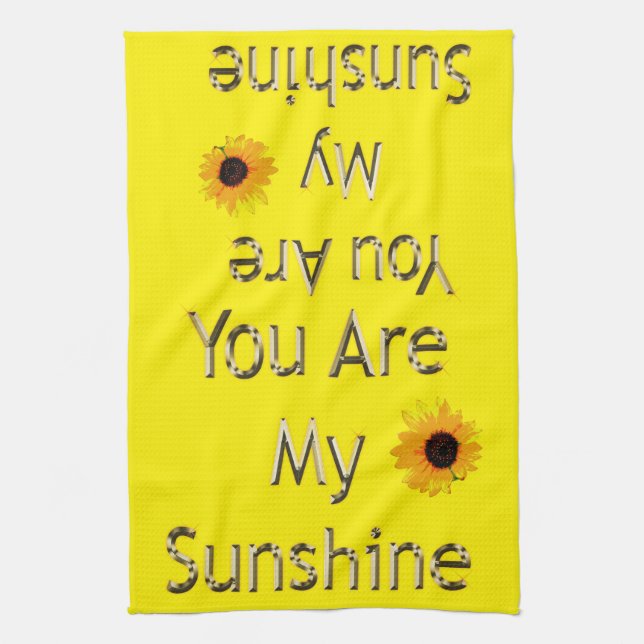 olden You Are My Sunshine, Tea Towel (Vertical)