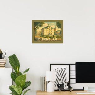 Oldenburg Germany City Art Poster