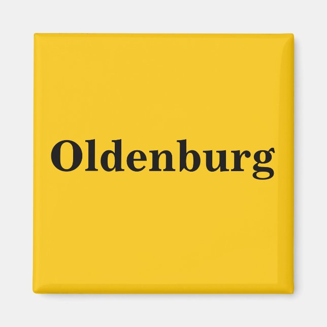 Oldenburg Magnet Sign Gold Gleb (Front)