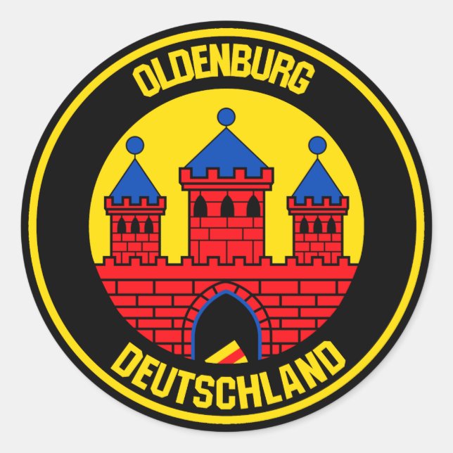 Oldenburg Round Emblem Classic Round Sticker (Front)
