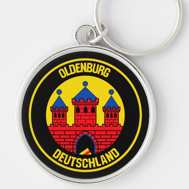 Oldenburg Round Emblem Key Ring (Front)